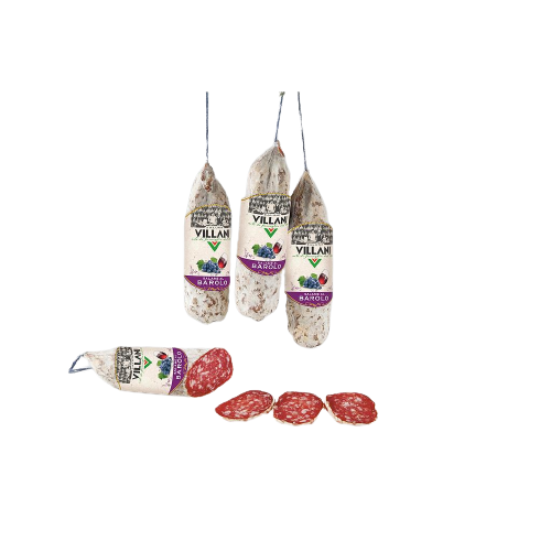 [47037] SALAME AL VINO BAROLO (220GR) - VILLANI